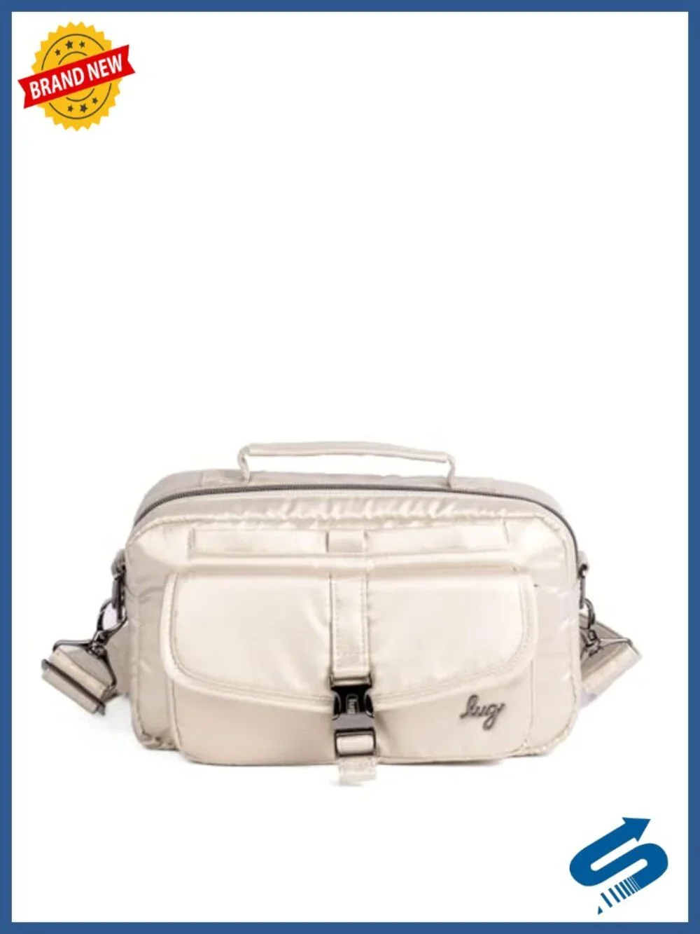 Lug Sidecar Convertible Crossbody Tote Bag - Polyester Water-Repellent